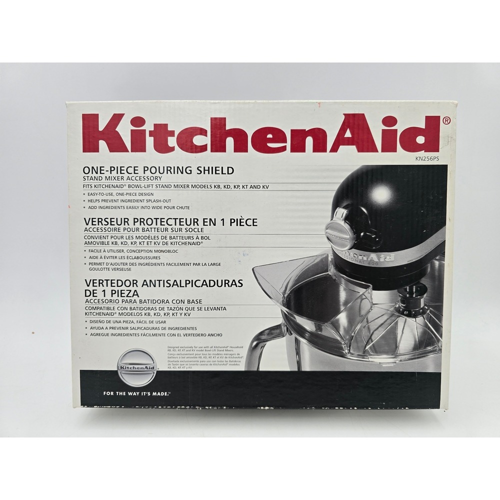 KitchenAid One-Piece Pouring Shield splash guard for Bowl-Lift Stand Mixers